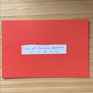 10 kate spade “adventures fortune” postcards